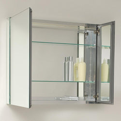 Fresca Vista 36" White Modern Bathroom Vanity w/ Medicine Cabinet - Luxe Bathroom Vanities