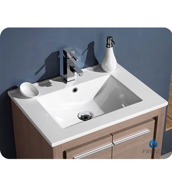Fresca Allier 24" Gray Oak Modern Bathroom Vanity w/ Mirror - Luxe Bathroom Vanities