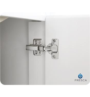 Fresca Allier 48" White Modern Double Sink Bathroom Vanity w/ Mirror - Luxe Bathroom Vanities