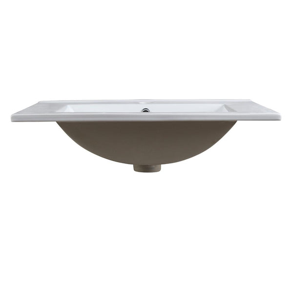 Fresca Torino 24" White Integrated Sink / Countertop - Luxe Bathroom Vanities