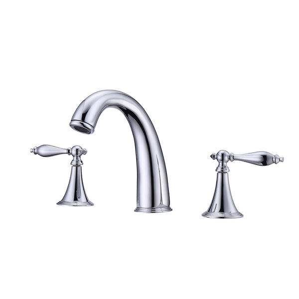 Virtu USA Caroline Avenue 24" Single Bath Vanity in White with White Marble Top and Square Sink with Polished Chrome Faucet - Luxe Bathroom Vanities