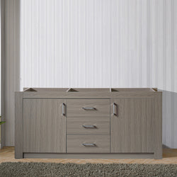 Virtu USA Tavian 72" Cabinet Only in Grey Oak - Luxe Bathroom Vanities Luxury Bathroom Fixtures Bathroom Furniture
