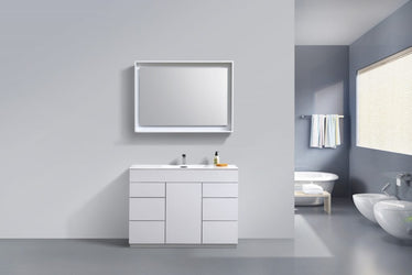 Kubebath Milano 48" Single Sink Modern Bathroom Vanity - Luxe Bathroom Vanities