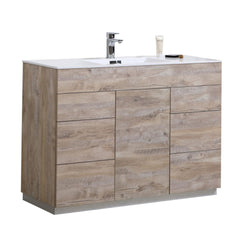 Kubebath Milano 48" Single Sink Modern Bathroom Vanity - Luxe Bathroom Vanities