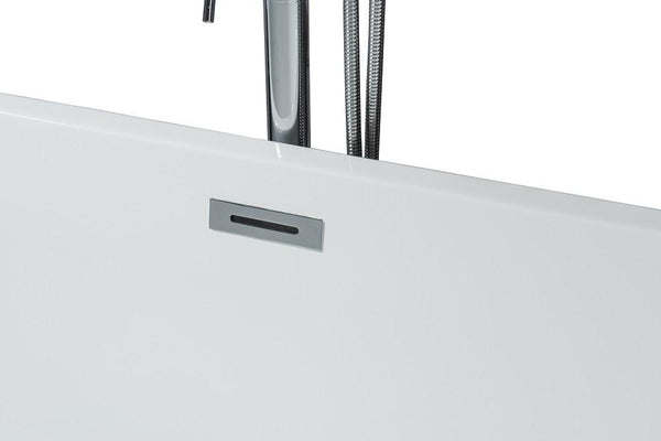 Lure 67" Free Standing Acrylic Bathtub w/ Chrome Drain - Luxe Bathroom Vanities Luxury Bathroom Fixtures Bathroom Furniture