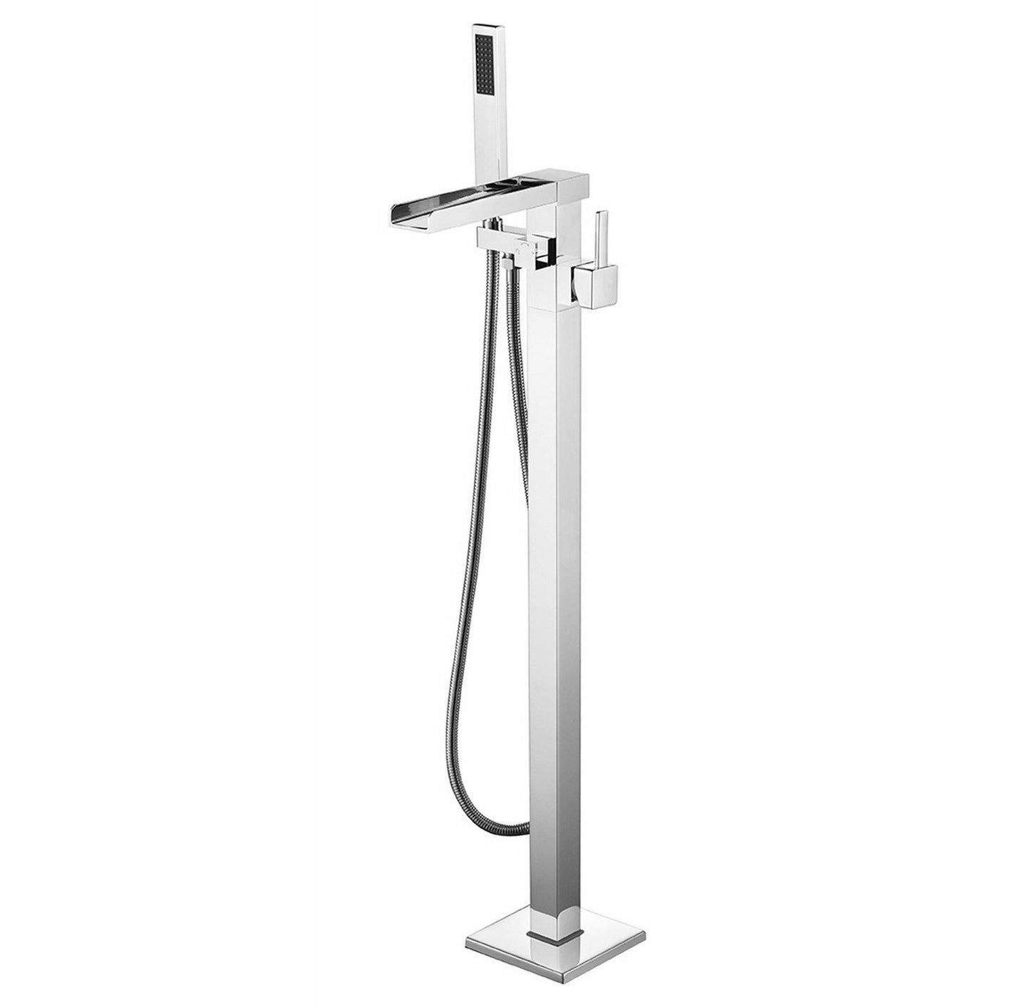 Cascata Free Standing Bathtub Filler/Faucet w/ Handheld Showerwand - Luxe Bathroom Vanities Luxury Bathroom Fixtures Bathroom Furniture