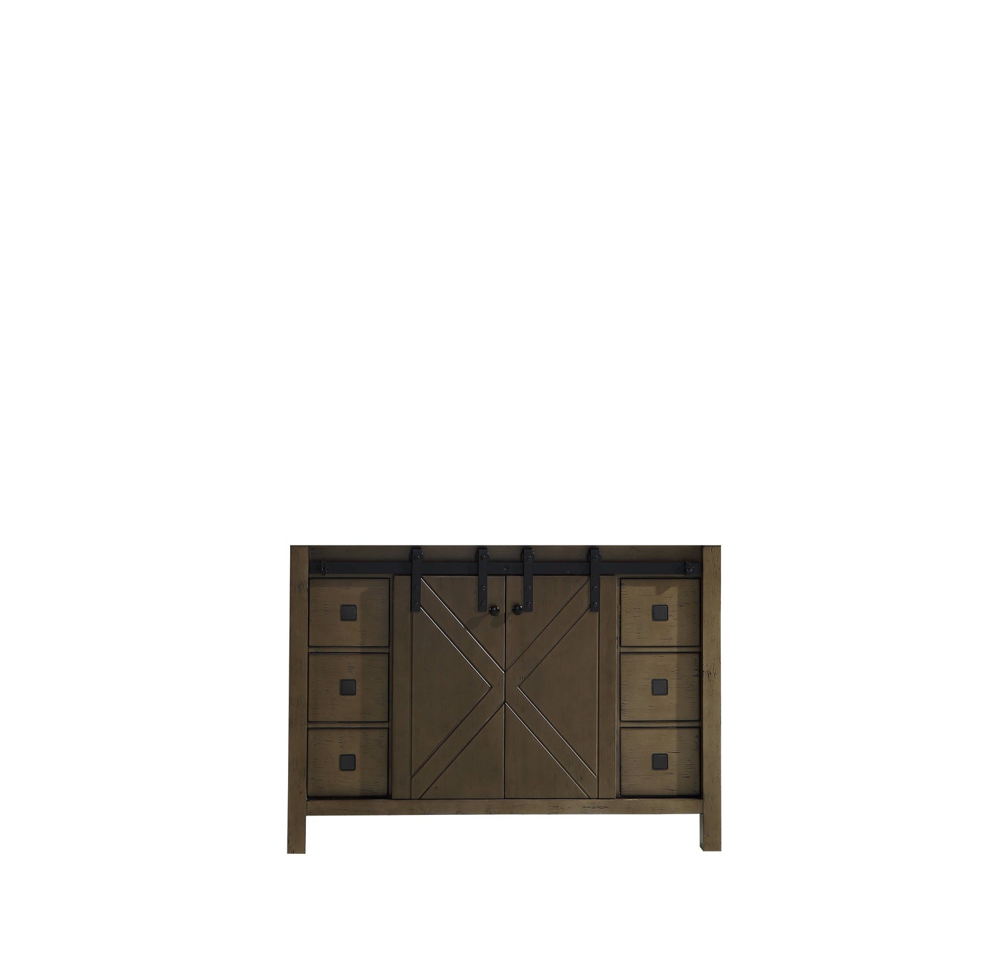 Marsyas Veluti 48" Rustic Brown Vanity Cabinet Only - Luxe Bathroom Vanities Luxury Bathroom Fixtures Bathroom Furniture