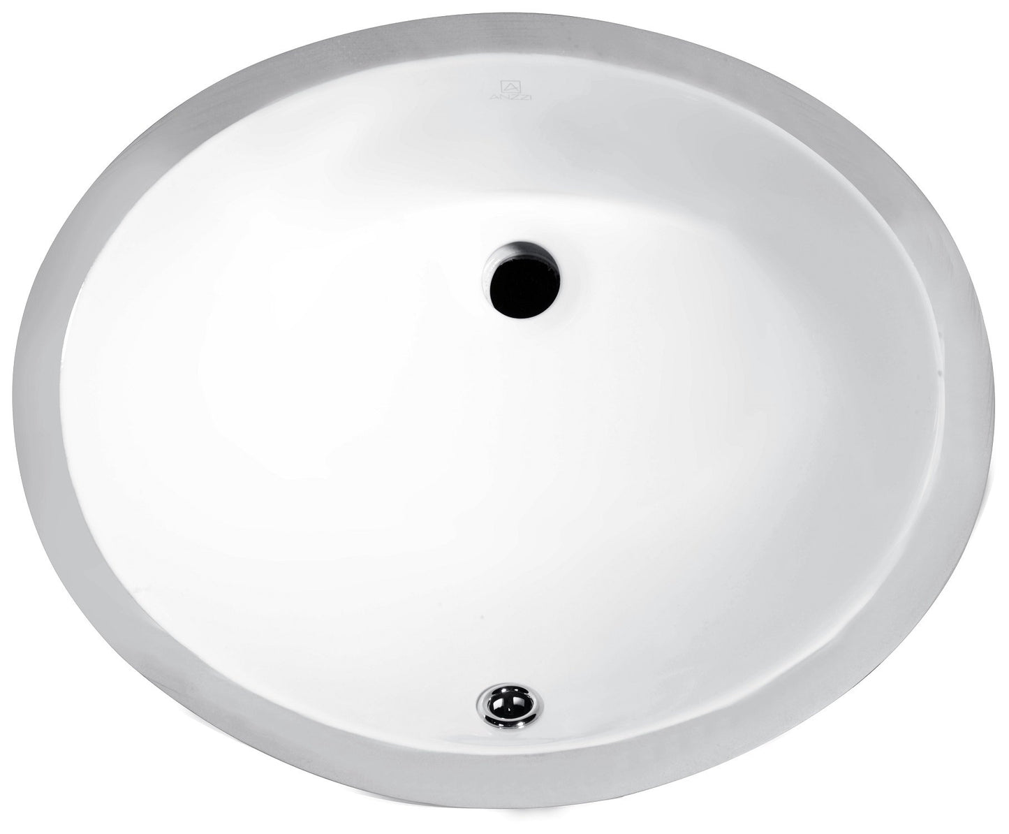 Pegasus Series 8 in. Ceramic Undermount Sink Basin in White - Luxe Bathroom Vanities