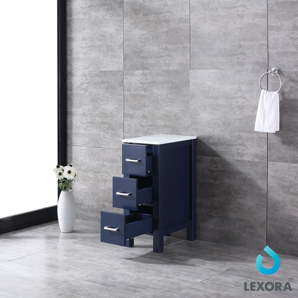 Volez 12" Side Cabinet, Phoenix Stone Top - Luxe Bathroom Vanities Luxury Bathroom Fixtures Bathroom Furniture