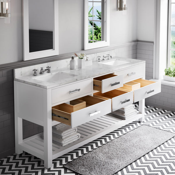 Water Creation Madalyn 72 Inch Double Sink Bathroom Vanity - Luxe Bathroom Vanities
