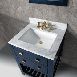 Water Creation 24 Inch Single Sink Bathroom Vanity With F2-0013 Faucet And Mirror From The Madalyn Collection - Luxe Bathroom Vanities