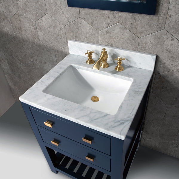 Water Creation 24 Inch Single Sink Bathroom Vanity With F2-0013 Faucet From The Madalyn Collection - Luxe Bathroom Vanities
