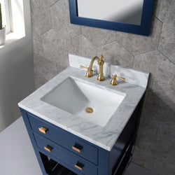 Water Creation 24 Inch Single Sink Bathroom Vanity With F2-0012 Faucet And Mirror From The Madalyn Collection - Luxe Bathroom Vanities