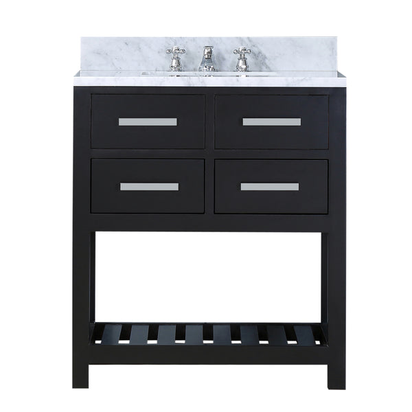 Water Creation 30 Inch Single Sink Bathroom Vanity With Faucet From The Madalyn Collection - Luxe Bathroom Vanities
