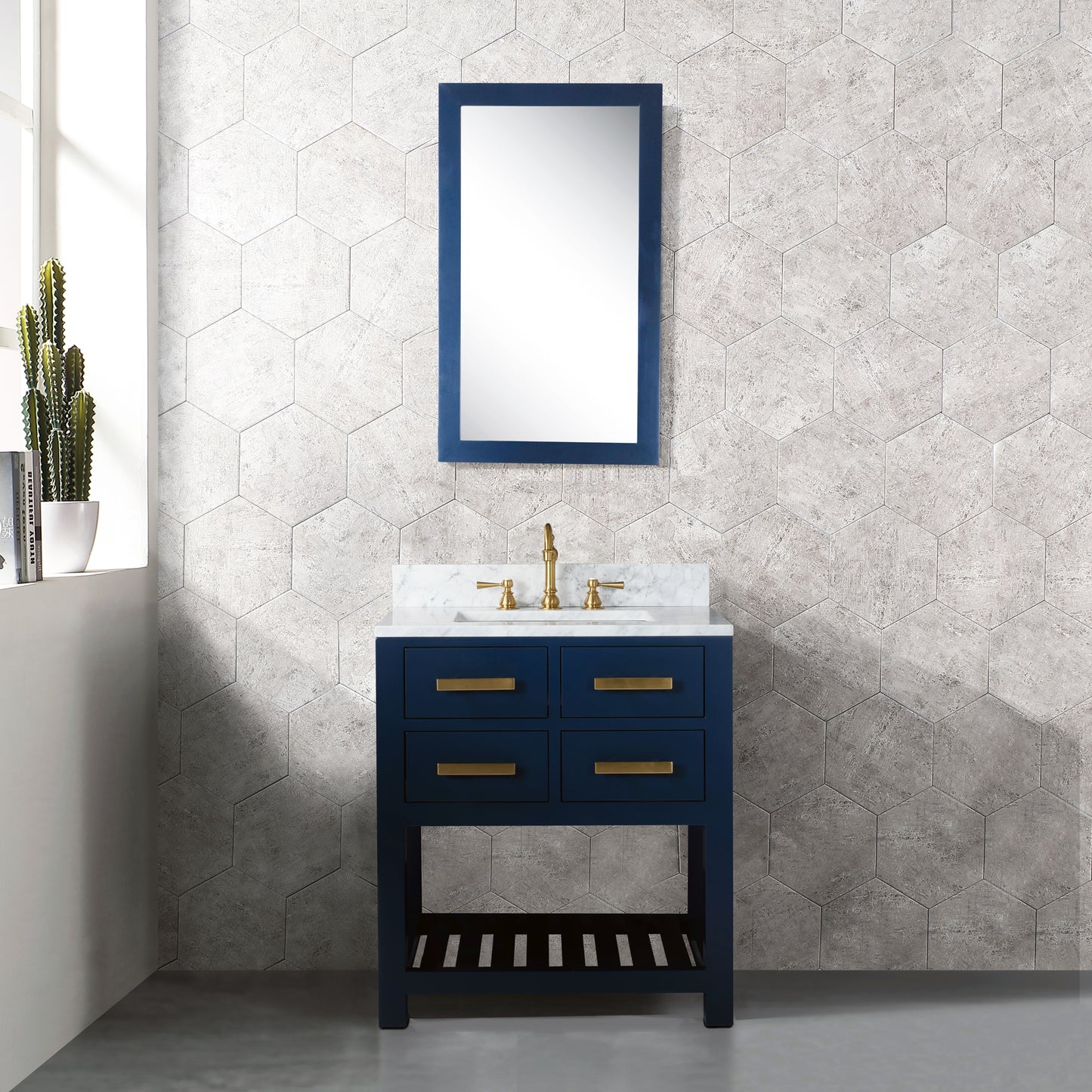 Water Creation 24 Inch Single Sink Bathroom Vanity With F2-0012 Faucet From The Madalyn Collection - Luxe Bathroom Vanities