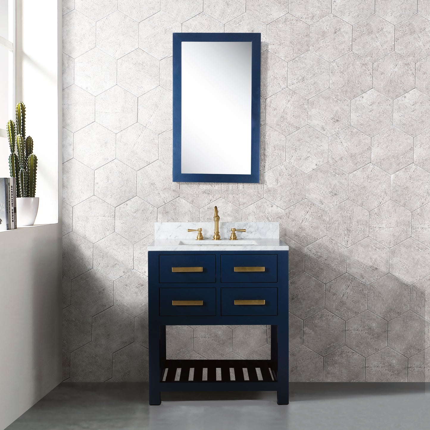 Water Creation MA24A-0600MB 24 Inch Single Sink Bathroom Vanity From The Madalyn Collection - Luxe Bathroom Vanities