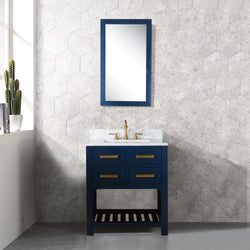 Water Creation 30 Inch Single Sink Bathroom Vanity With F2-0012 Faucet From The Madalyn Collection - Luxe Bathroom Vanities