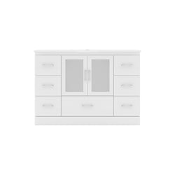 Virtu USA Zola 48" Single Cabinet in White - Luxe Bathroom Vanities