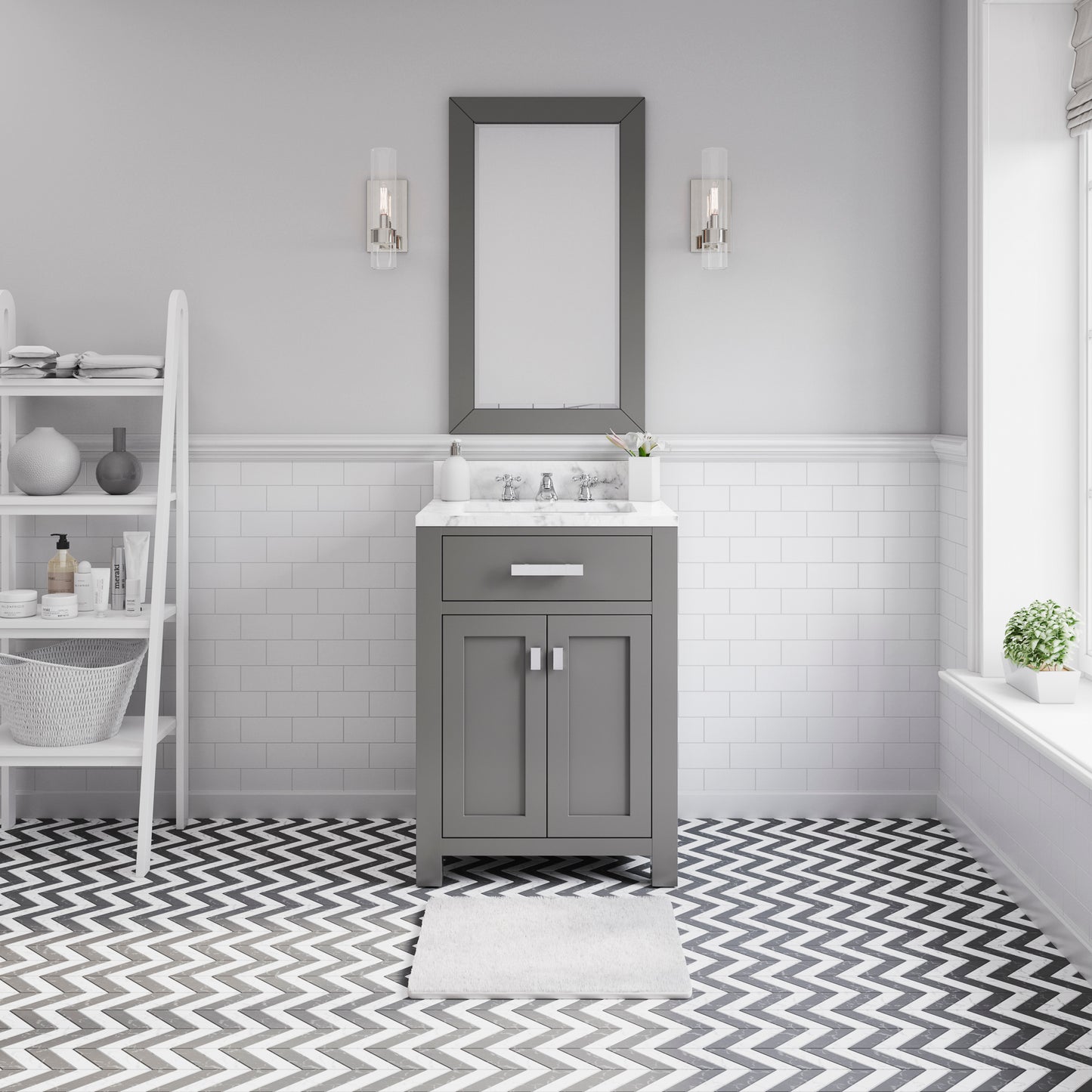 Water Creation Madison 24 Inch Single Sink Bathroom Vanity - Luxe Bathroom Vanities