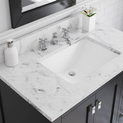 Water Creation Madison 36 Inch Wide Single Sink Bathroom Vanity With Faucets - Luxe Bathroom Vanities