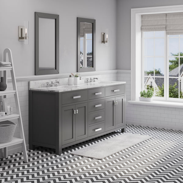 Water Creation Madison 72 Inch Double Sink Bathroom Vanity - Luxe Bathroom Vanities
