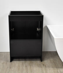 Volpa Cabo 24" Modern Bathroom Vanity with Brushed Nickel Handles Cabinet Only - Luxe Bathroom Vanities Luxury Bathroom Fixtures Bathroom Furniture