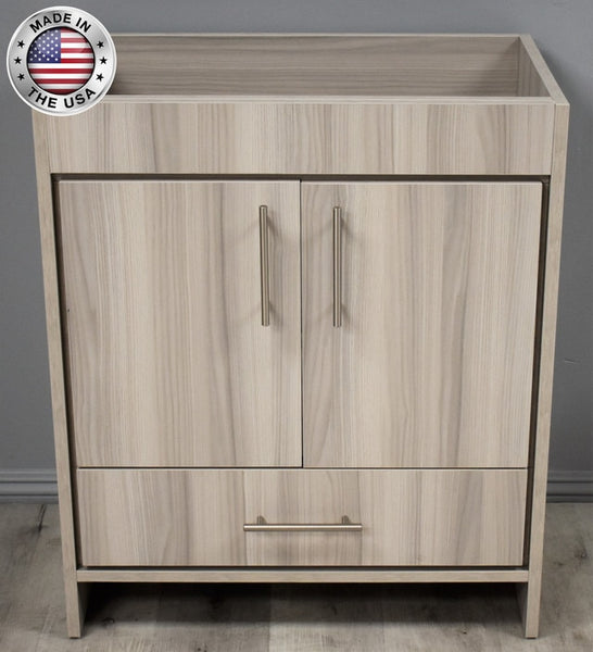 Volpa Rio 36" Modern Bathroom Vanity with Brushed Nickel Round Handles Cabinet Only - Luxe Bathroom Vanities Luxury Bathroom Fixtures Bathroom Furniture