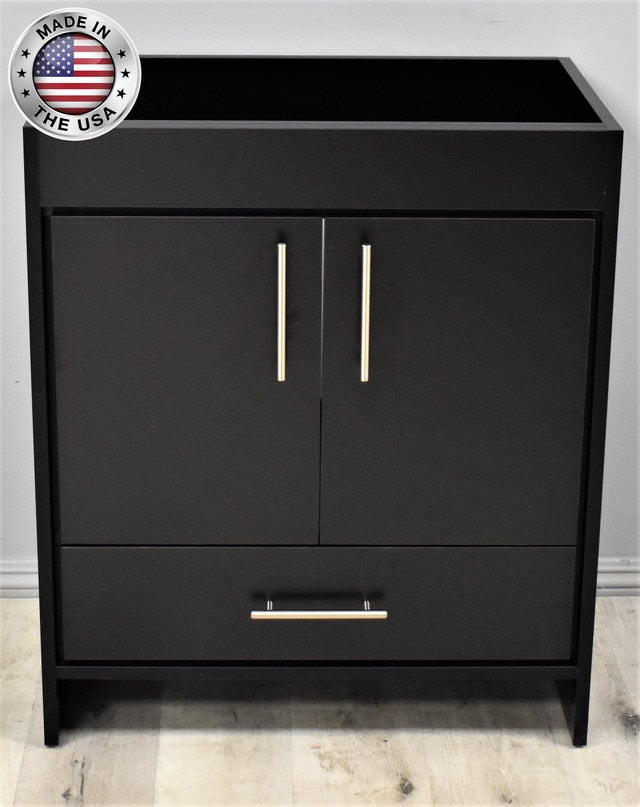 Volpa Rio 36" Modern Bathroom Vanity with Brushed Nickel Round Handles Cabinet Only - Luxe Bathroom Vanities Luxury Bathroom Fixtures Bathroom Furniture