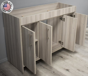 Volpa Villa 48" Modern Bathroom Vanity with Brushed Nickel Round Handles Cabinet Only - Luxe Bathroom Vanities Luxury Bathroom Fixtures Bathroom Furniture