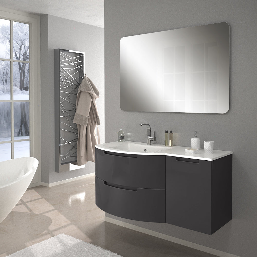 LaToscana Oasi 43" Vanity with Right Side Cabinet - Luxe Bathroom Vanities