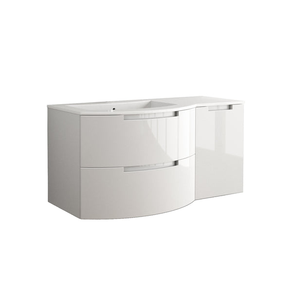 LaToscana Oasi 43" Vanity with Right Side Cabinet - Luxe Bathroom Vanities