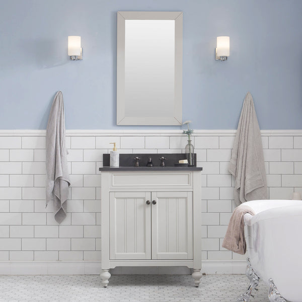 Water Creation Potenza 30" Inch Single Sink Bathroom Vanity in Earl Grey - Luxe Bathroom Vanities