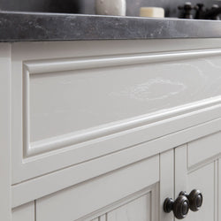 Water Creation Potenza 72" Bathroom Vanity in Earl Grey with Blue Limestone Top and Faucet - Luxe Bathroom Vanities