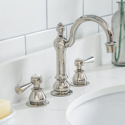 Water Creation Queen 48" Inch Single Sink Quartz Carrara Vanity with Matching Mirror and Lavatory Faucet - Luxe Bathroom Vanities