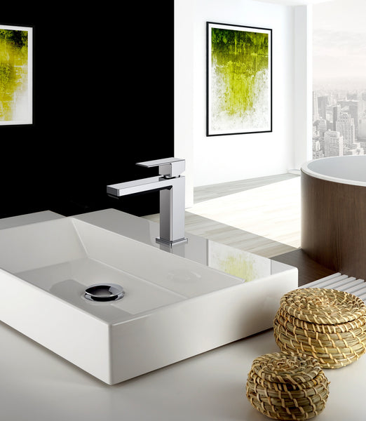 LaToscana QUADRO Single Lever Handle Lavatory Faucet - Luxe Bathroom Vanities