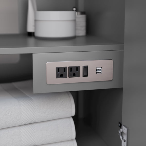 Wyndham Strada 48 Inch Single Bathroom Vanity No Counter Top No Sink - Luxe Bathroom Vanities