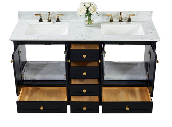 Ancerre Designs Audrey 60 in. Bath Vanity Set - Luxe Bathroom Vanities