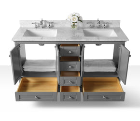 Ancerre Designs Audrey 60 in. Bath Vanity Set - Luxe Bathroom Vanities