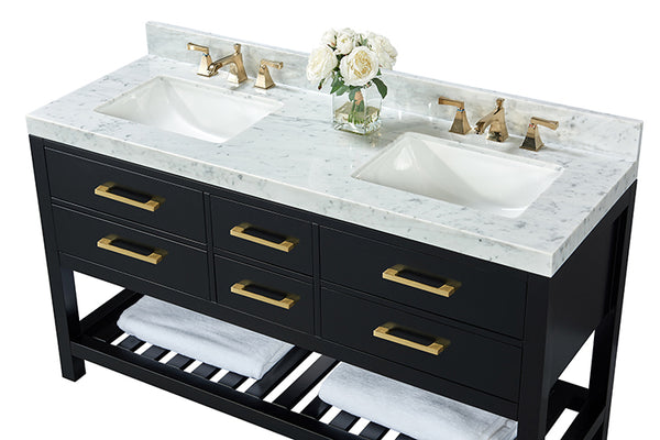 Ancerre Designs Elizabeth 60 in. Bath Vanity Set - Luxe Bathroom Vanities