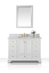 Ancerre Designs Audrey 48 in. Bath Vanity Set With Mirror - Luxe Bathroom Vanities