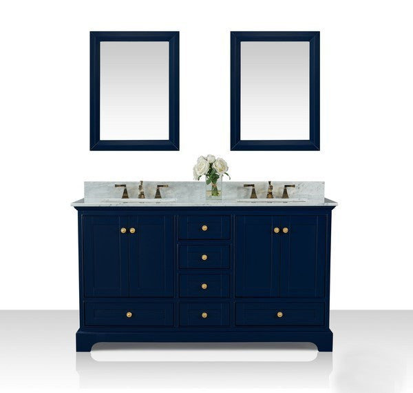 Ancerre Designs Audrey 60 in. Bath Vanity Set With Mirror - Luxe Bathroom Vanities