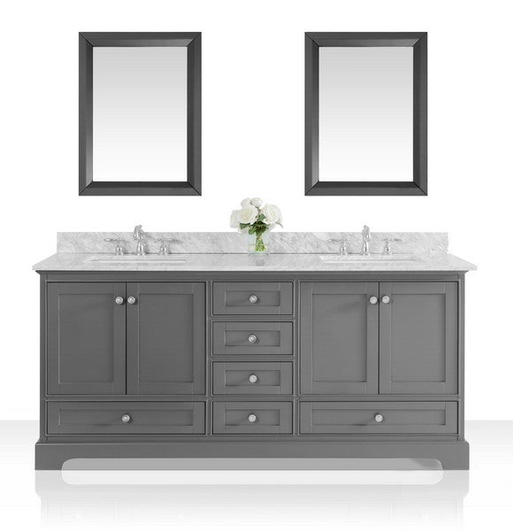 Ancerre Designs Audrey 72 in. Bath Vanity Set With Mirror - Luxe Bathroom Vanities