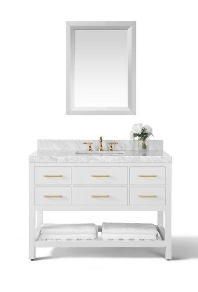 Ancerre Designs Elizabeth 48 in.Bath Vanity Set With Mirror - Luxe Bathroom Vanities
