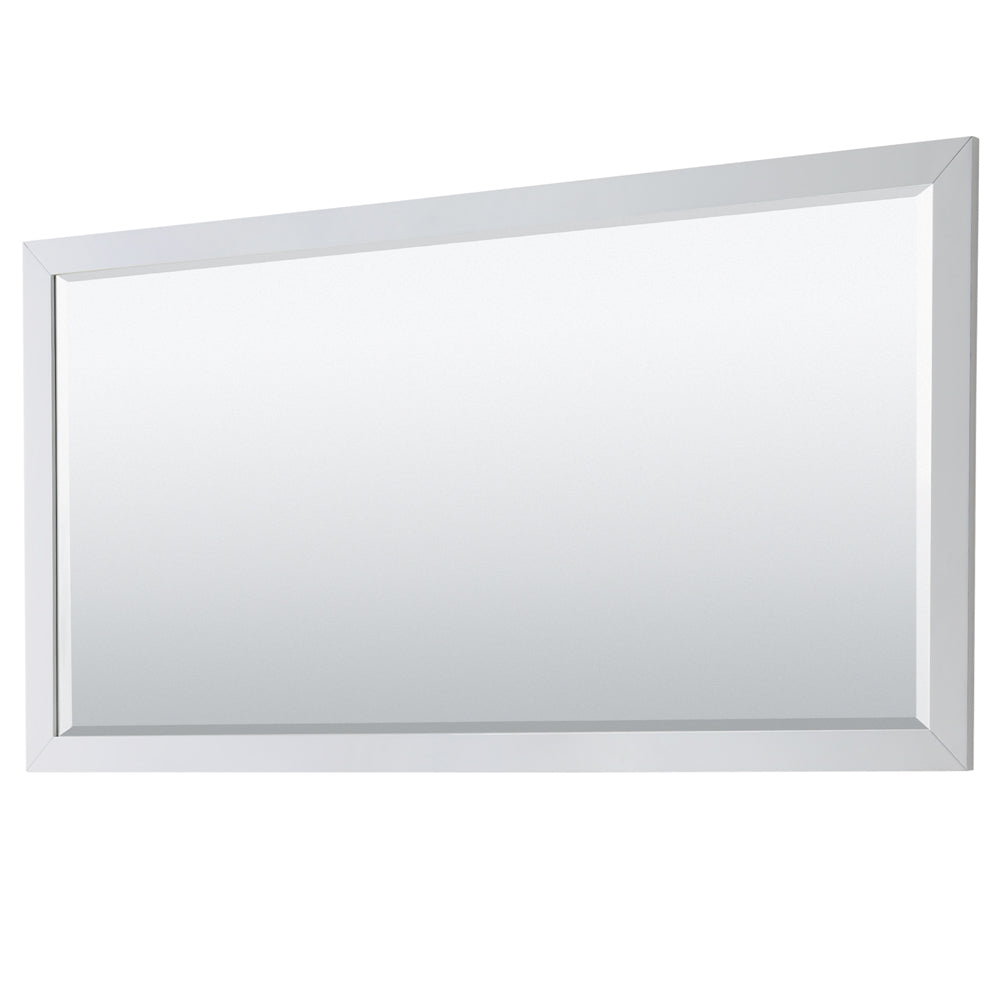 Wyndham Icon 72 Inch Double Bathroom Vanity White Carrara Marble Countertop, Undermount Square Sinks with Brushed Nickel Trim and 70 Inch Mirror - Luxe Bathroom Vanities