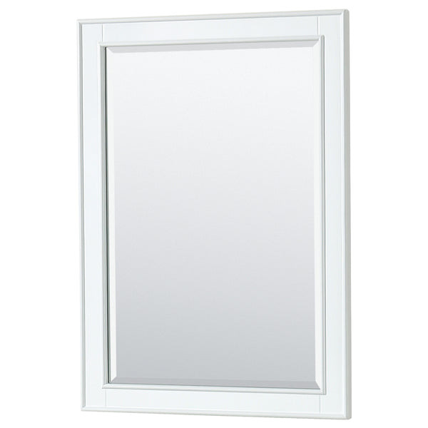 Wyndham Deborah 72 Inch Double Bathroom Vanity, No Countertop, No Sinks in Matte Black Trim with 24 Inch Mirrors - Luxe Bathroom Vanities