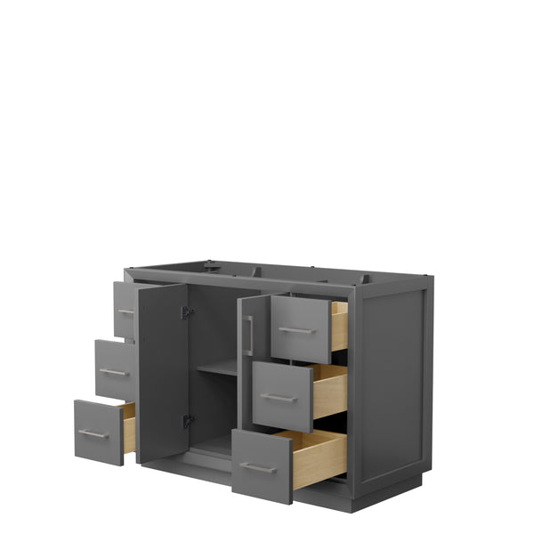 Wyndham Strada 48 Inch Single Bathroom Vanity No Counter Top No Sink - Luxe Bathroom Vanities