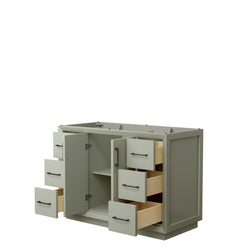 Wyndham Strada 48 Inch Single Bathroom Vanity No Counter Top No Sink - Luxe Bathroom Vanities
