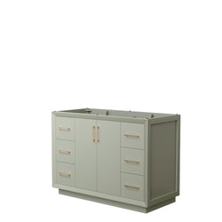 Wyndham Strada 48 Inch Single Bathroom Vanity No Counter Top No Sink - Luxe Bathroom Vanities