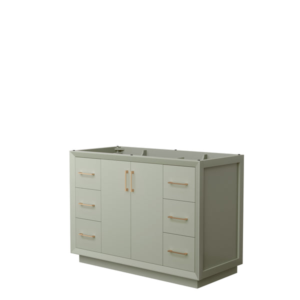 Wyndham Strada 48 Inch Single Bathroom Vanity No Counter Top No Sink - Luxe Bathroom Vanities
