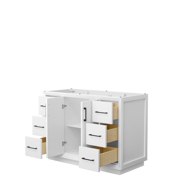 Wyndham Strada 48 Inch Single Bathroom Vanity No Counter Top No Sink - Luxe Bathroom Vanities